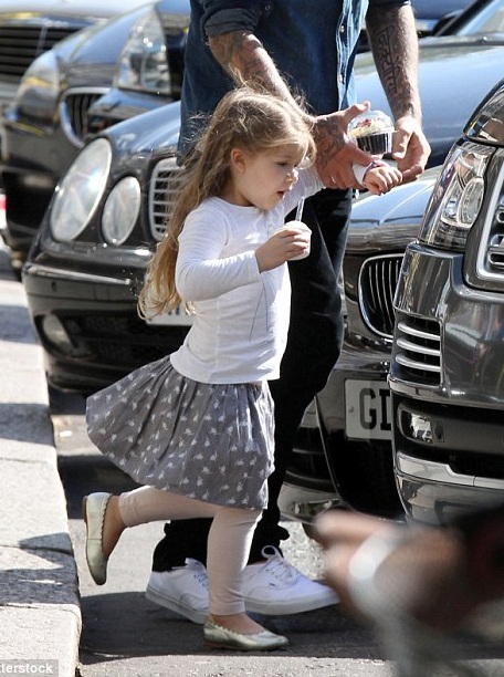 David Beckham dành trọn ngày bên con gái cưng