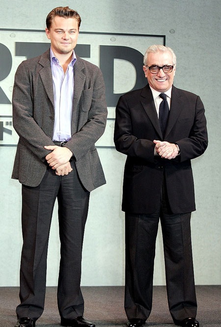 Choáng với vẻ ngoài tàn tạ của tài tử Leonardo DiCaprio - 17 Leonardo DiCaprio cùng đạo diễn nổi tiếng Martin
Scorsese tham dự buổi họp báo quảng cáo bộ phim