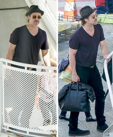 Đại gia đình Brangelina xuất hiện thu hút tại sân bay - 16 Vy Vy