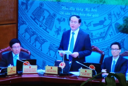 Bộ trưởng Công an: Kiểm soát thông tin xuyên tạc về lãnh đạo trước Đại hội Đảng - 1 Bộ trưởng Công an Trần Đại Quang phát biểu tại hội nghị trực tuyến Chính phủ với các địa phương.