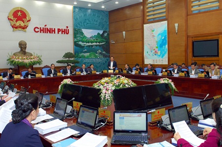 Phiên họp chốt năm 2014 của Chính phủ.