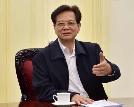 Thủ tướng: Thi chung phải đảm bảo kết quả trung thực, có chất lượng - 2 Thủ tướng Nguyễn Tấn Dũng chủ trì cuộc họp về chuẩn bị kỳ thi chung quốc gia. (Ảnh: Chinhphu.vn)