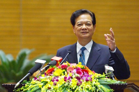 Thủ tướng: Quân đội phải làm tốt nhiệm vụ bảo vệ chủ quyền lãnh thổ - 2 Thủ tướng Nguyễn Tấn Dũng phát biểu chỉ đạo hoạt động của Bộ Quốc phòng trong năm mới 2015.