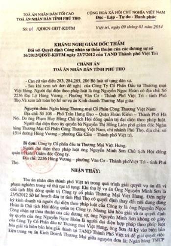 TAND TP Việt Trì nơi từng ra quyết định vi phạm tố tụng nghiêm trọng.