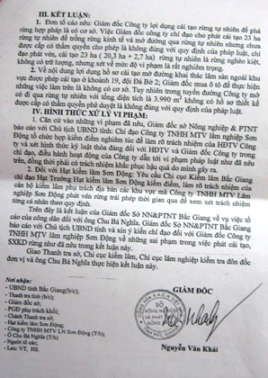 Vụ công ty lâm nghiệp phá rừng tại Bắc Giang: Sở Nông nghiệp chuyển Sở Nội vụ xử lý