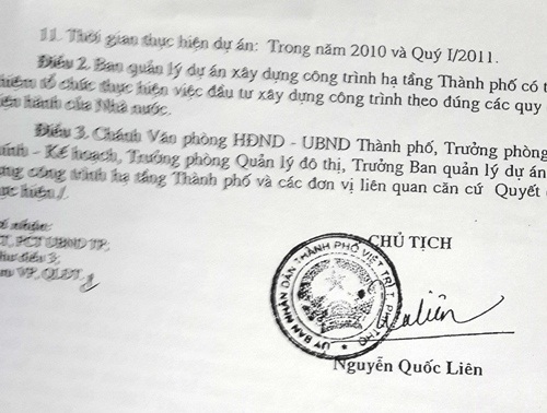 Bài 2: Những đơn vị nào tham gia dự án đường điện "chết yểu" lãng phí tiền tỷ ngân sách? - 2 Dự án đường điện hàng chục tỷ được ông Nguyễn Quốc Liên ký.