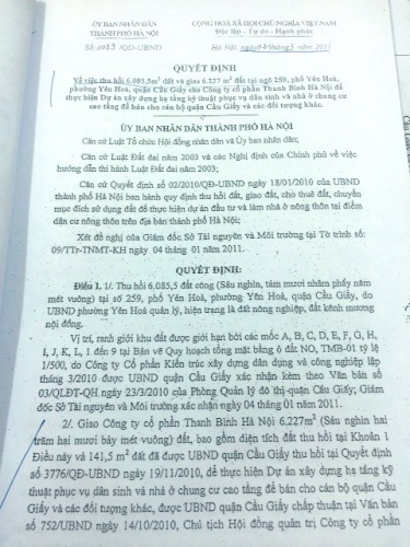 Xây dựng chung cư 19 tầng tại quận Cầu Giấy: Tuân thủ đúng các quy định của pháp luật