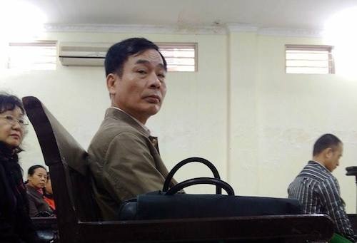 Bị cáo Trịnh Ngọc Chung tại phiên toà xét xử phúc thẩm.