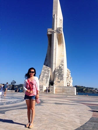 Thu Thủy tại Bồ Đào Nha.