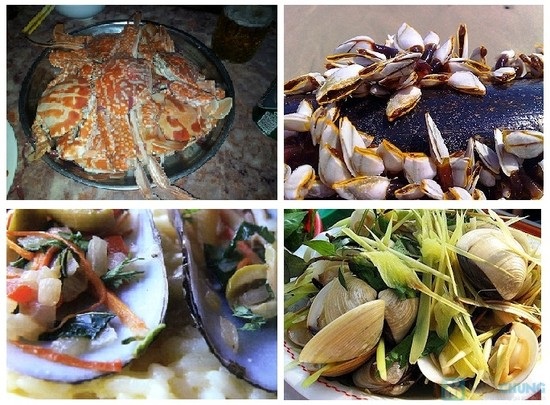 Tại đây, quý khách sẽ được thưởng thức nhiều món hải sản tươi ngon.