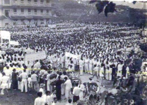 Đám tang Trần
Văn Ơn tại trường Pétrus Ký - Ảnh Tư liệu