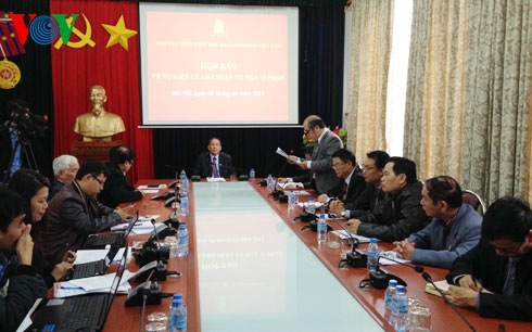 Sắp diễn ra phiên xử vụ kiện của nạn nhân da cam tại Pháp - 1 Họp báo về vụ kiện của bà Trần Tố Nga
