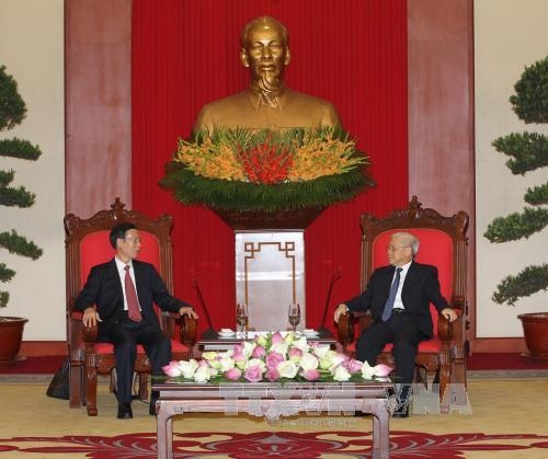 Tổng Bí thư tiếp Đoàn cấp cao Đảng Cộng Sản Trung Quốc - 2 Tổng Bí thư tiếp Đoàn cấp cao Đảng Cộng Sản Trung Quốc