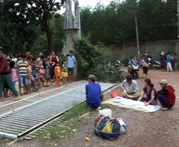 Hiện trường vụ tai nạn.