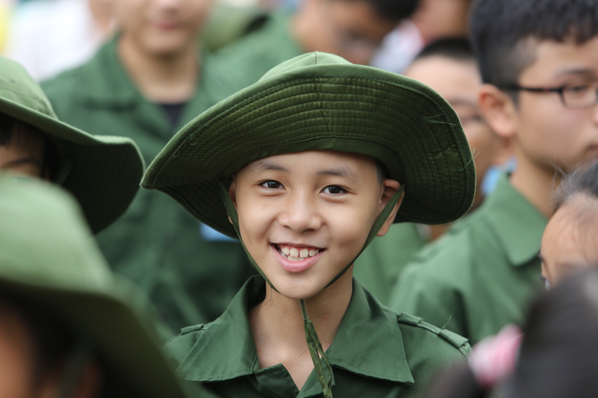 Những hình ảnh ngộ nghĩnh ngày xuất quân “Em là chiến sĩ”
