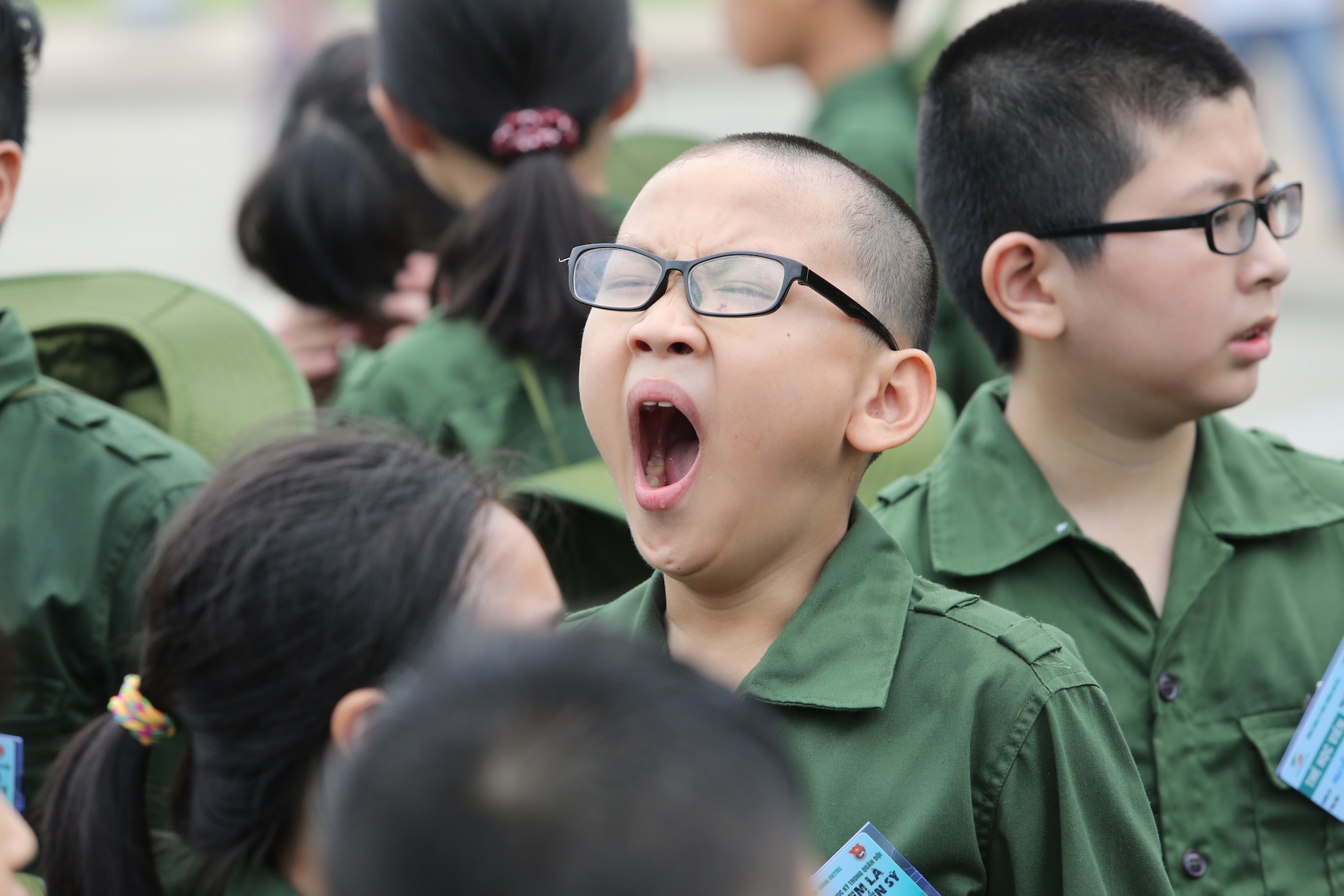 Những hình ảnh ngộ nghĩnh ngày xuất quân “Em là chiến sĩ”