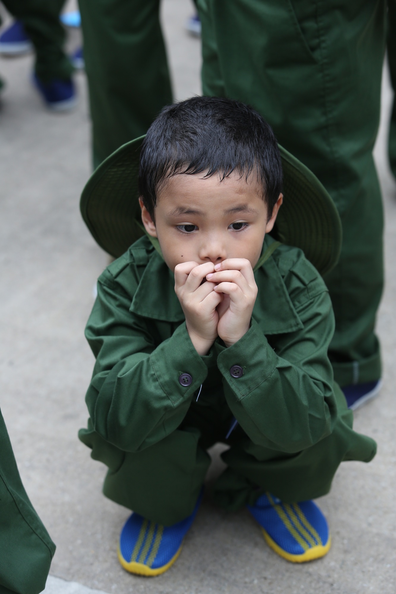 Những hình ảnh ngộ nghĩnh ngày xuất quân “Em là chiến sĩ”