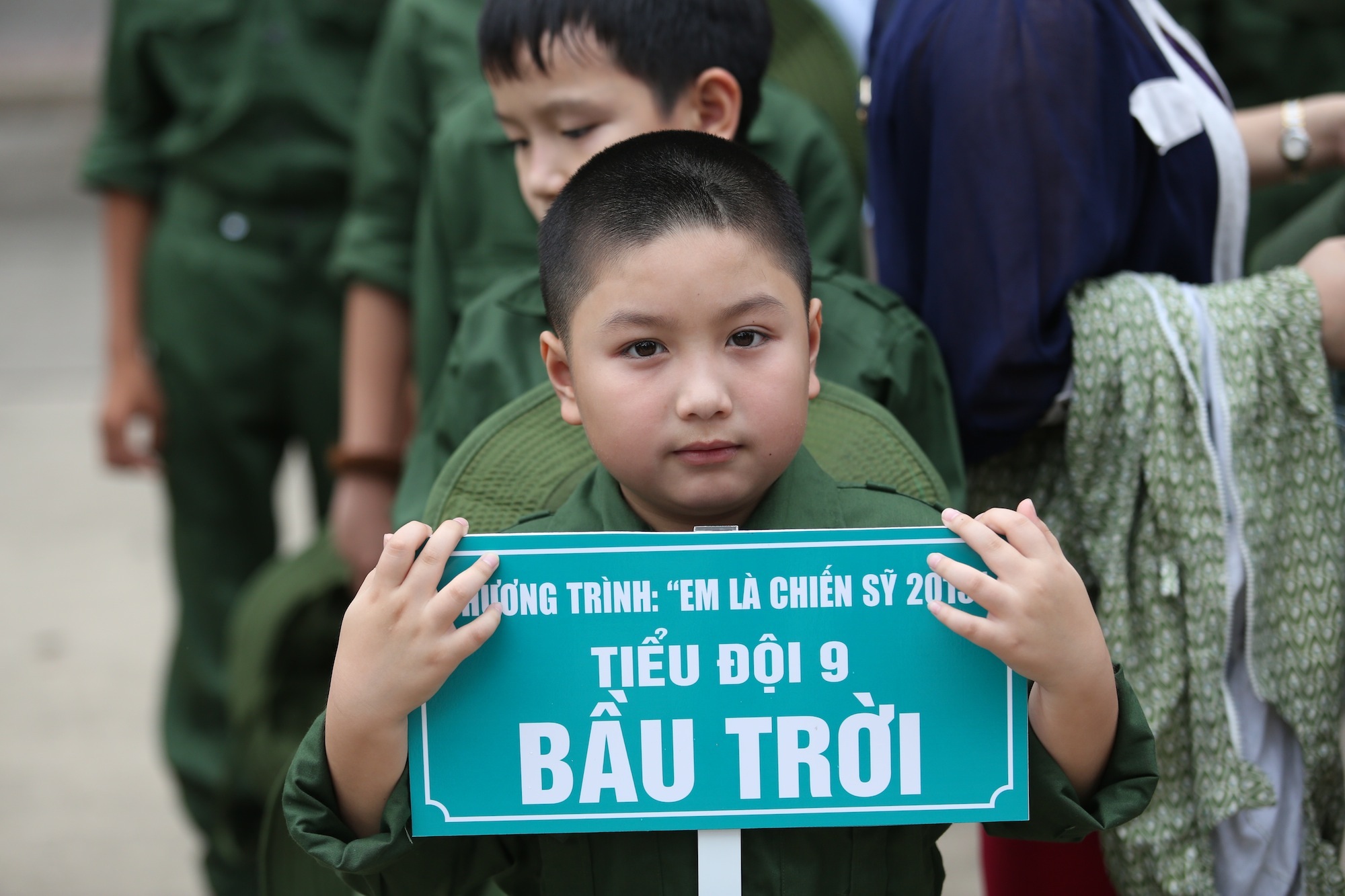 Những hình ảnh ngộ nghĩnh ngày xuất quân “Em là chiến sĩ”