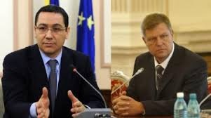 Bầu cử Tổng thống Romania: Đương kim thủ tướng thất bại - 1 Ông Ponta (phải) đã chính thức thừa nhận thất bại trước đối thủ Iohannis (trái)