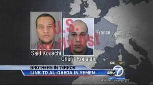 Hai anh em thủ phạm Cherif và Said Kouachi có mối quan hệ với al-Qaeda ở Yemen (Ảnh: