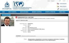 Interpol phát lệnh truy nã cựu Tổng thống Ukraine Yanukovych - 1 Interpol phát lệnh truy nã cựu Tổng thống Ukraine Yanukovych