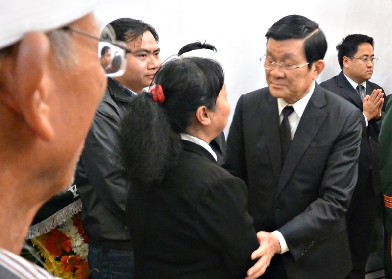  Chủ tịch nước Trương Tấn Sang chia buồn cùng gia quyến ông Nguyễn Bá Thanh