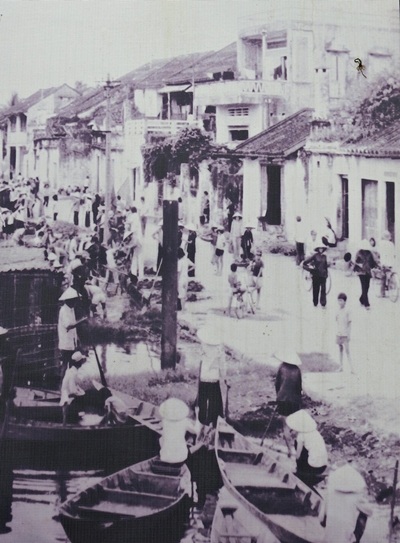 Đường Bạch Đằng ven sông Hoài năm 1985