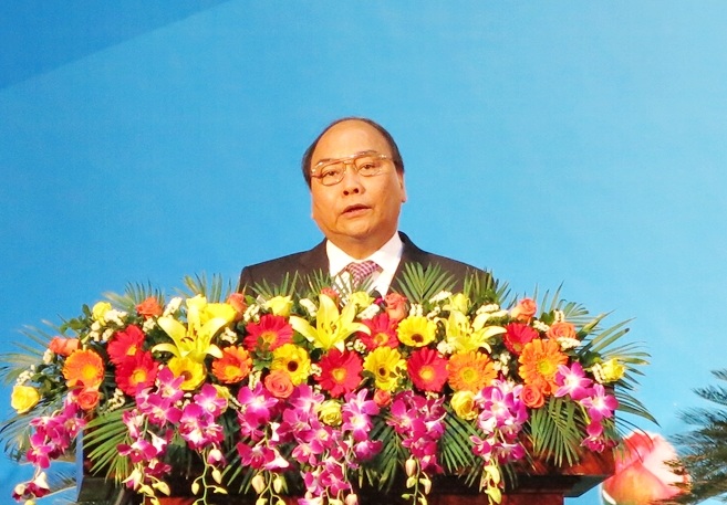 Phó Thủ tướng Nguyễn Xuân Phúc phát biểu tại Lễ kỷ niệm 40 năm Ngày Giải phóng thành phố Đà Nẵng