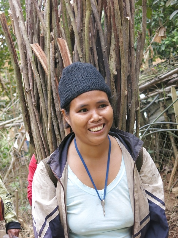 Họ cũng lên nương lên rẫy, vào rừng đốn củi, hái lá