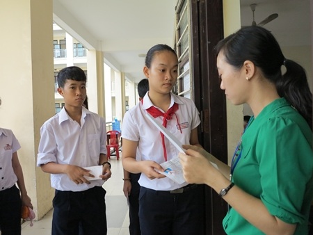 Thí sinh thi vào lớp 10 THPT năm học 2014-2015 tại Đà Nẵng.