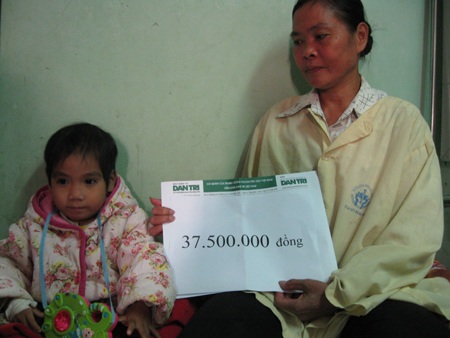 Cô bé "chân voi"nhận quà bạn đọc Dân trí - 2 Cô bé "chân voi"nhận quà bạn đọc Dân trí - 2