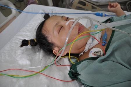 Tuy nhiên tình trạng của sản phụ Ngân không khả quan.