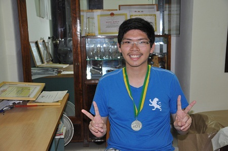 Thoải mái sau kết quả đạt được từ cuộc thi Olympic Tin học quốc tế. 