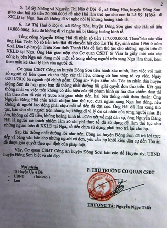 Vụ trưởng thôn lừa xuất khẩu lao động: Dân nghèo lại kêu cứu - 3