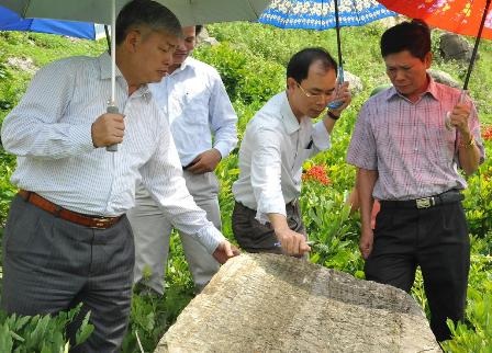 Phát hiện công trường khai thác, chế tác đá cổ xây Thành Nhà Hồ   - 8