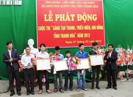 Phát động cuộc thi “Sáng tạo thanh, thiếu niên nhi đồng năm 2012”   