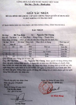 Hơn 10 năm mỏi mòn chờ sổ đỏ - 1 Hơn 10 năm mỏi mòn chờ sổ đỏ