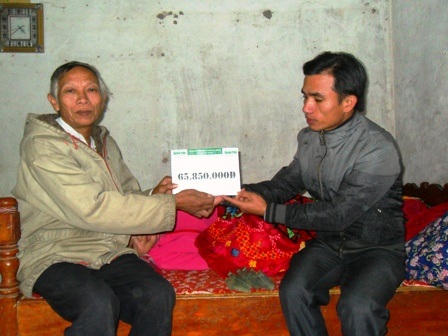 Hơn 65 triệu đến với gia đình ông Lê Văn Tư - 1