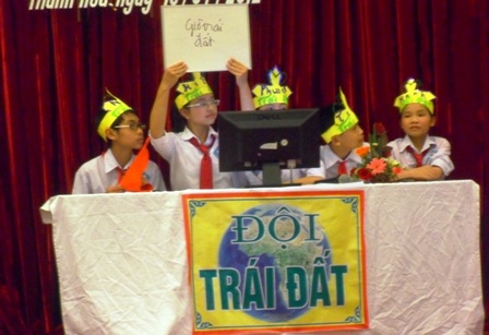 HS hào hứng dự hội thi “Sáng tạo với bản đồ tư duy”   