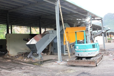 Chiếc máy phân loại rác thải do kỹ sư Lại Minh Chức chế tạo có những ưu điểm vượt trội.