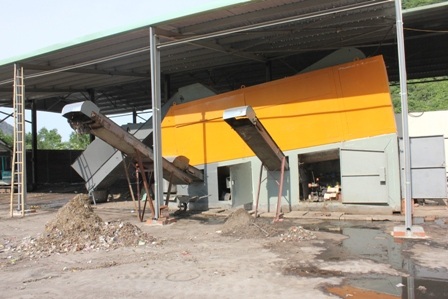 Chiếc máy phân loại rác thải chiểm khoảng diện tích rất ít so với các máy khác.