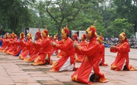 Một số hoạt cảnh tái hiện lại hình ảnh người Anh hùng dân tộc Lê Lợi.