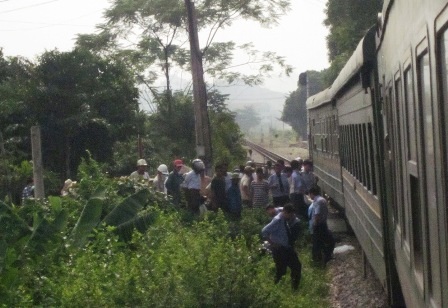 Hiện trường vụ tai nạn.