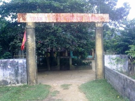 Trạm y tế xã Thạch Tượng, huyện Thạch Thành, nơi cháu bé tiêm vắc xin định kỳ.