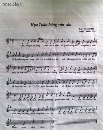 Học Toán bằng... Văn vần - 1 Phương pháp học Toán bằng Văn vần do thầy Khánh sáng tác.