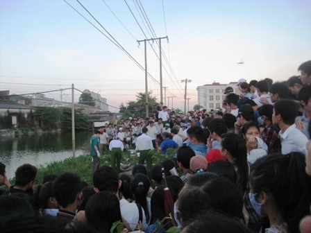 Hiện trường nơi phát hiện xác nạn nhân.