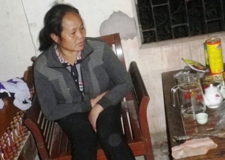 Chị Lý chưa hết bàng hoàng khi kể lại vụ việc.