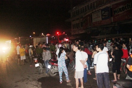 Hiện trường vụ cháy.