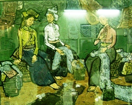 Xuống chợ - tác giả Nguyễn Văn Mạnh.