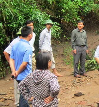 Khu vực xảy ra trận lũ ống, lũ quét.